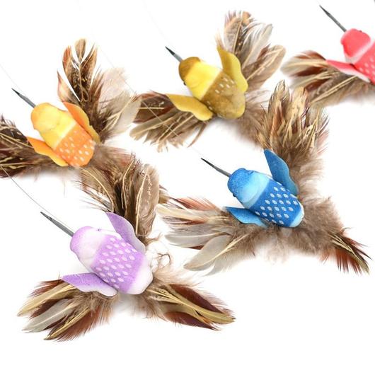 Juguete interactivo con pajaro para gatos