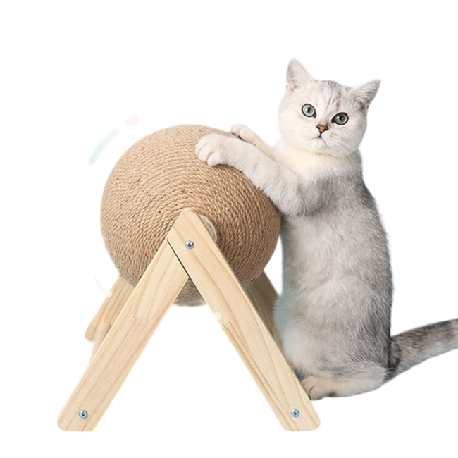 NNEOBA Cat Scratching Ball Toy Kitten Sisal Rope Ball Board Grinding Paws Toys Cats Scratcher Wear-resistant Pet Furniture supplies-0
