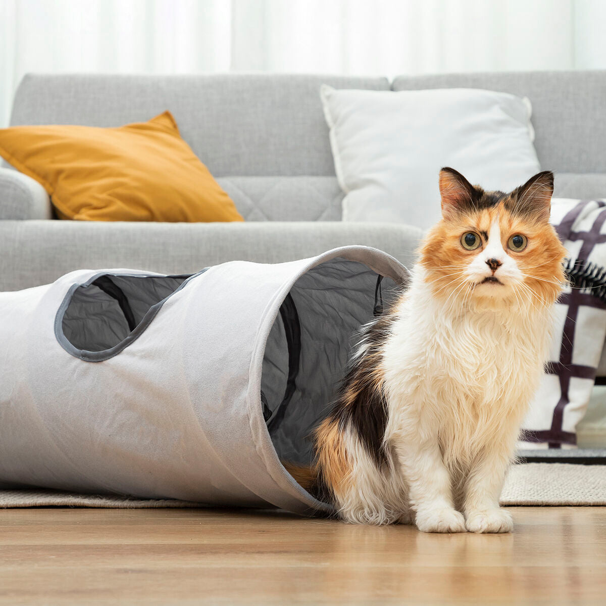 Tunel de juegos plegable funnyl para gatos